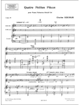 4 Petites pièces - Charles Koechlin - Partition - Trios
